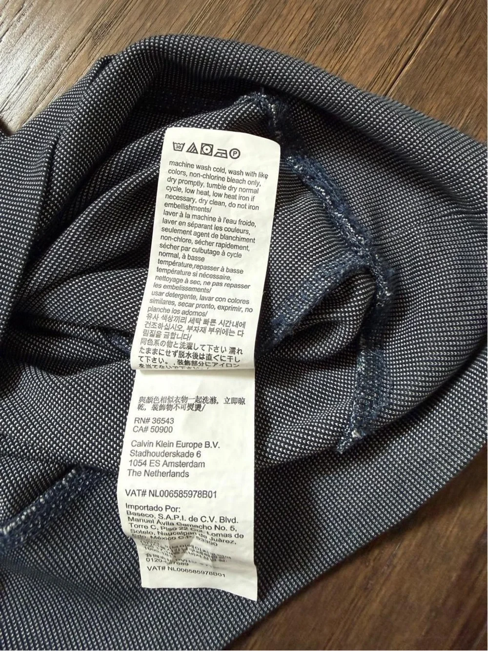 Calvin Klein Men’s Blue/Gray Quarter Zip Pullover Long Sleeve Golf Top